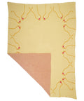 Footsie Knit Blanket - Yellow