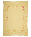 Footsie Knit Blanket - Yellow