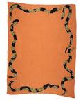 Year of the Snake Knit Blanket - Tangerine
