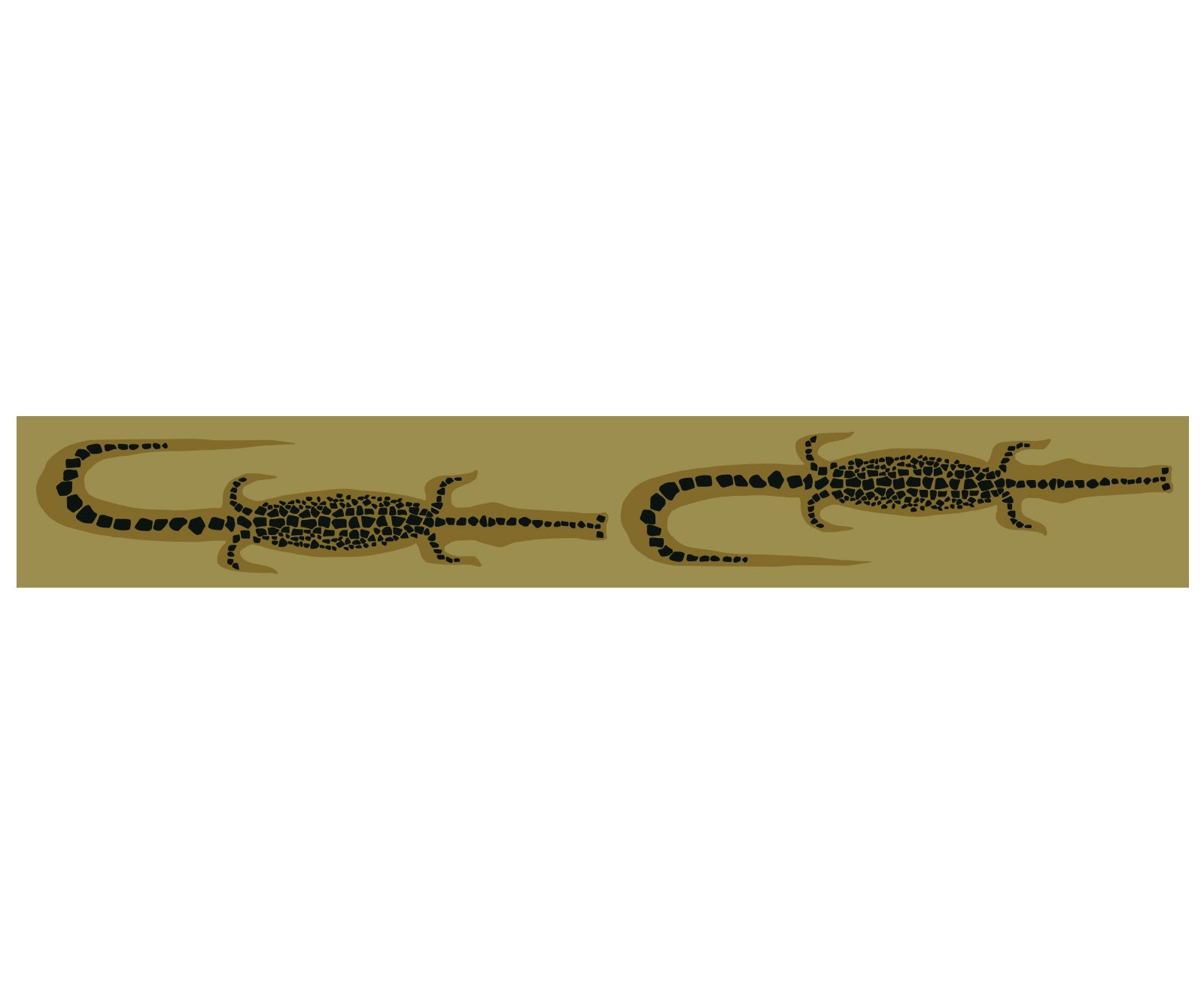 CUSTOM Bamboo Crocodile Runner - Avocado