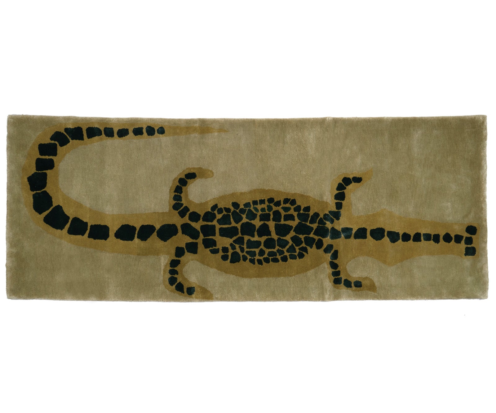 CUSTOM Bamboo Crocodile Runner - Avocado