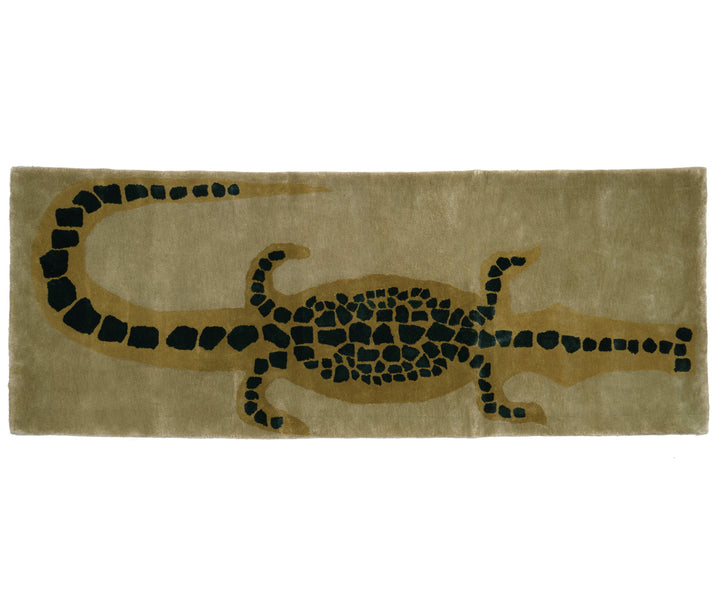 CUSTOM Bamboo Crocodile Runner - Avocado