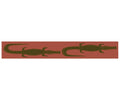 CUSTOM Bamboo Crocodile Runner - Tomato