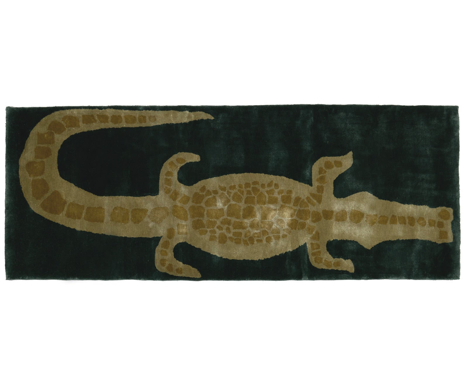 CUSTOM Bamboo Crocodile Runner - Emerald