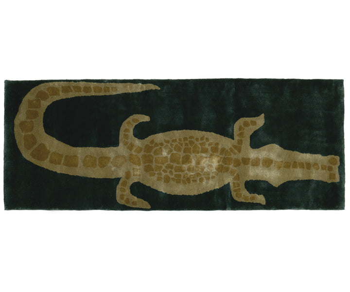 CUSTOM Bamboo Crocodile Runner - Emerald