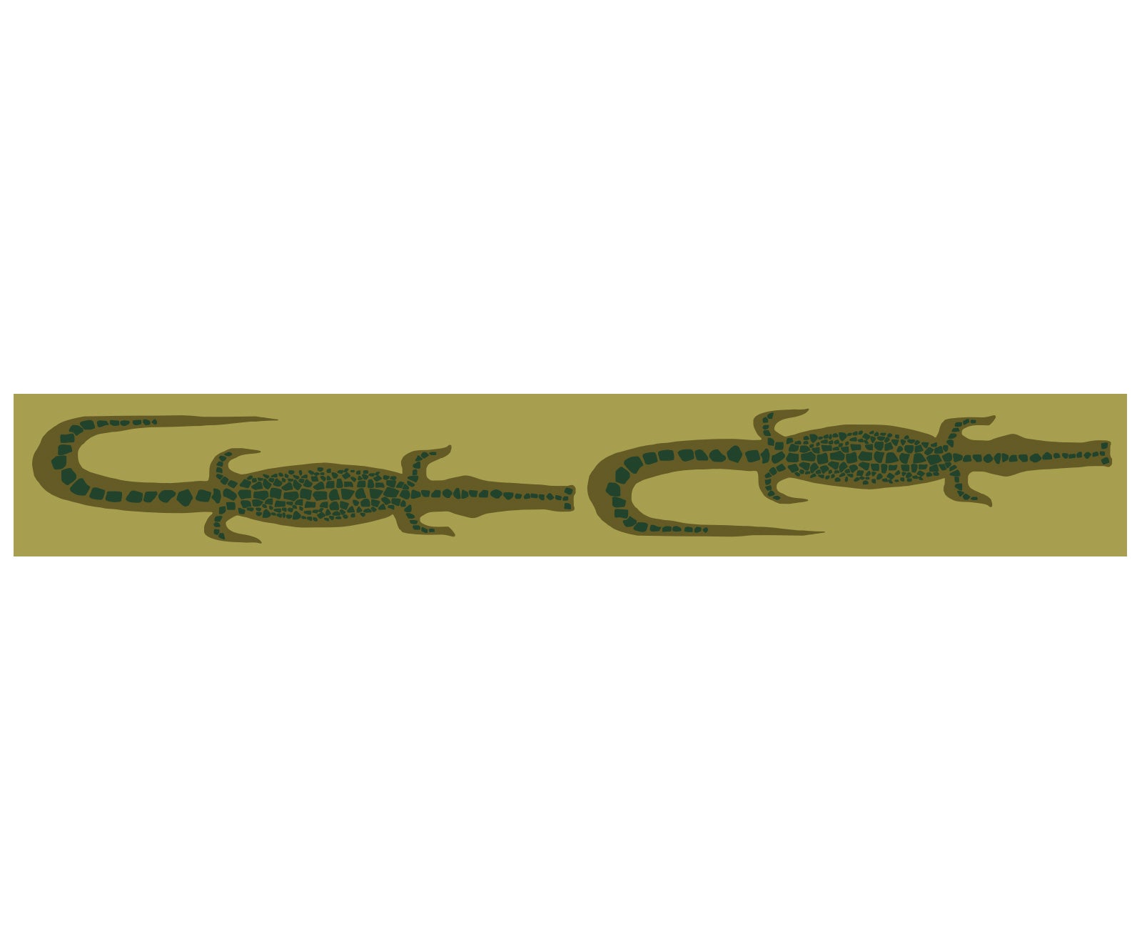 CUSTOM Wool/Nylon Crocodile Runner - Avocado