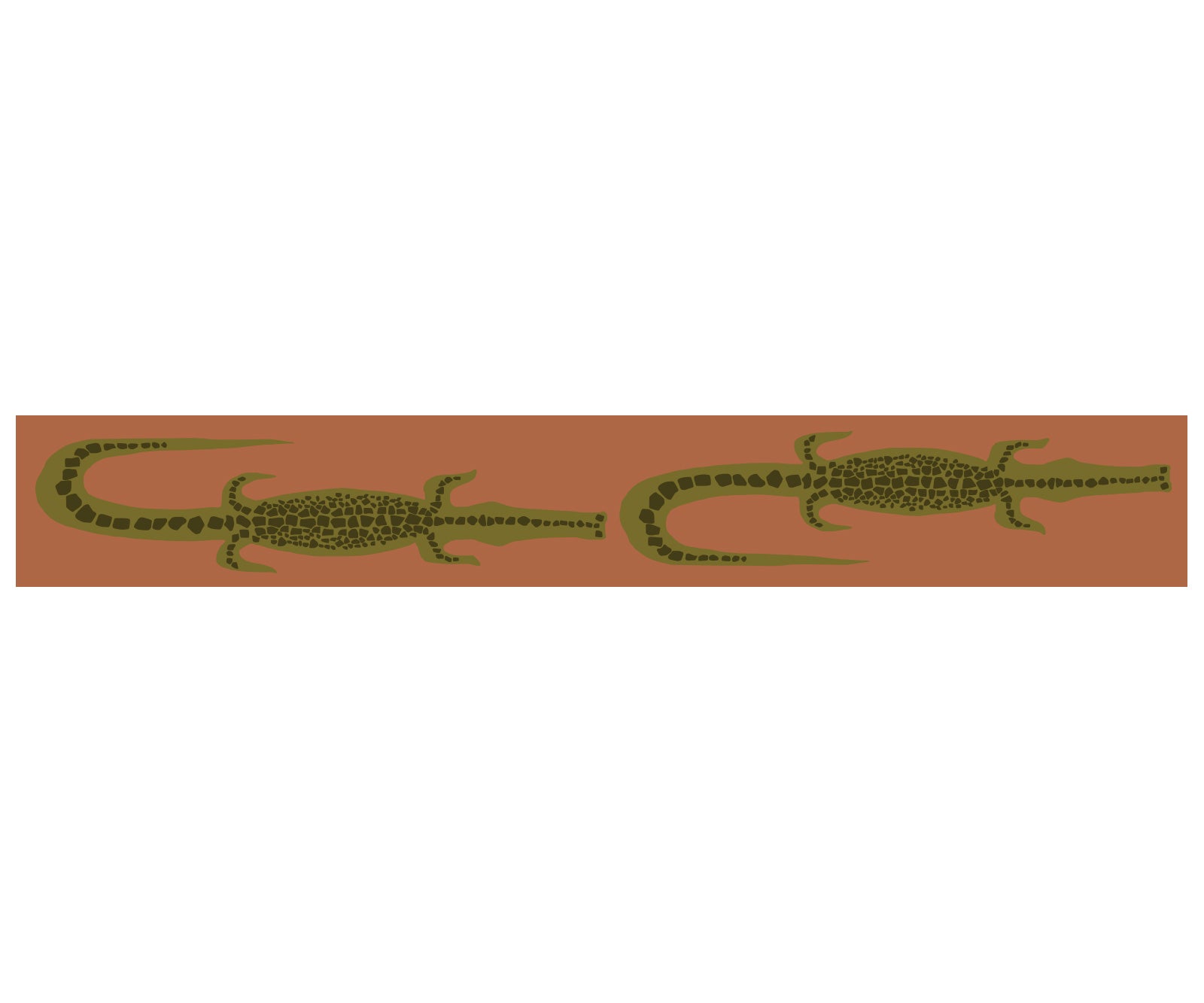 CUSTOM Wool/Nylon Crocodile Runner - Tomato