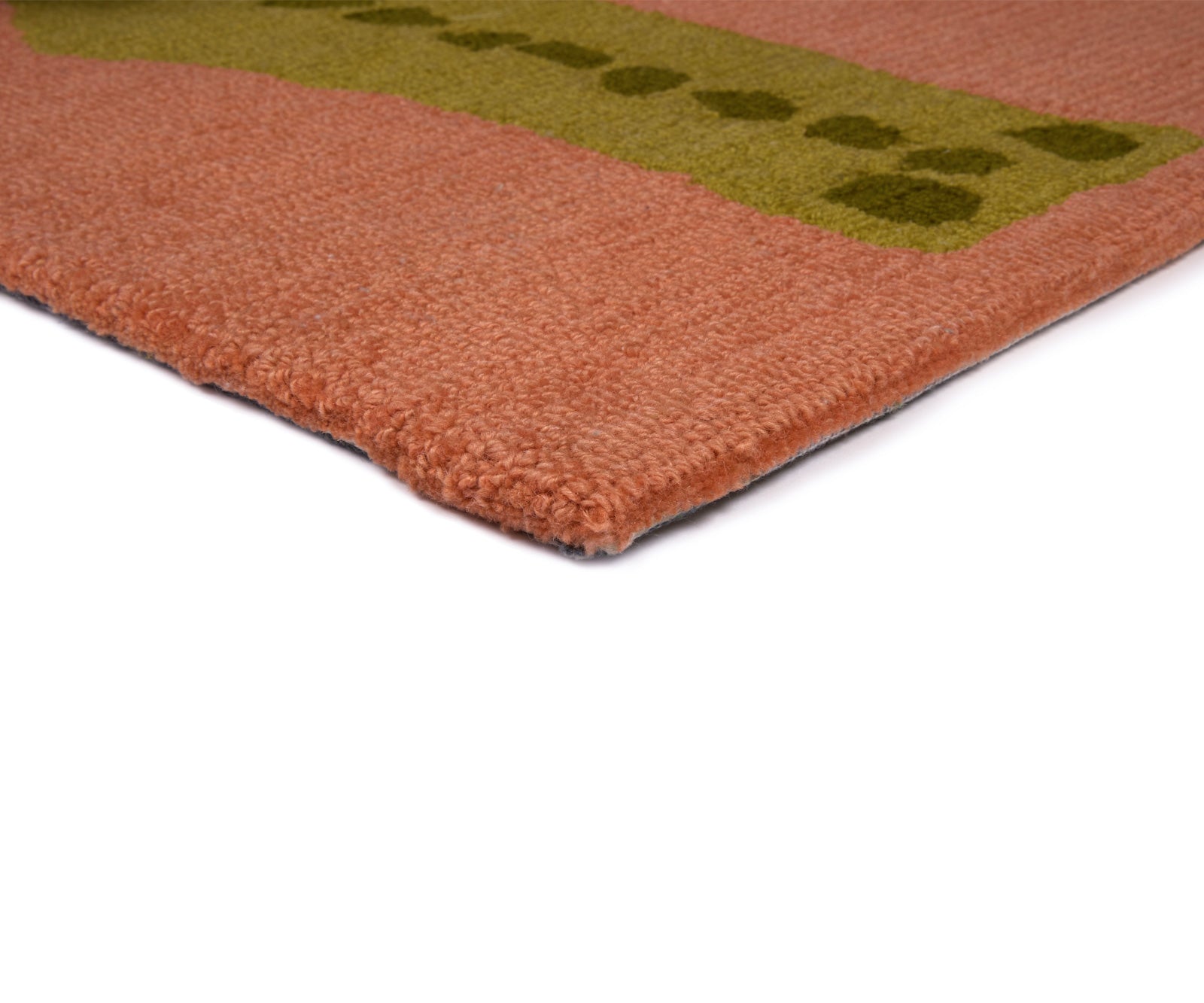 CUSTOM Wool/Nylon Crocodile Runner - Tomato