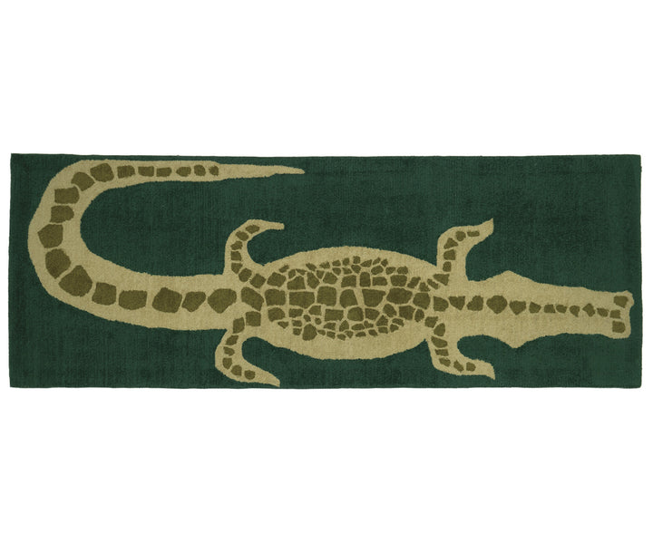CUSTOM Wool/Nylon Crocodile Runner - Emerald