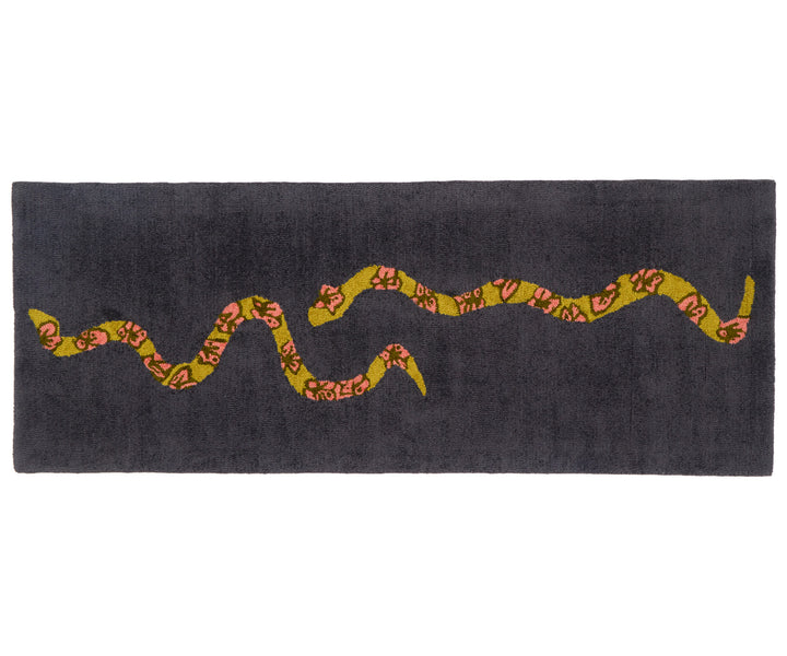CUSTOM Wool/Nylon Year of the Snake Runner - Charcoal