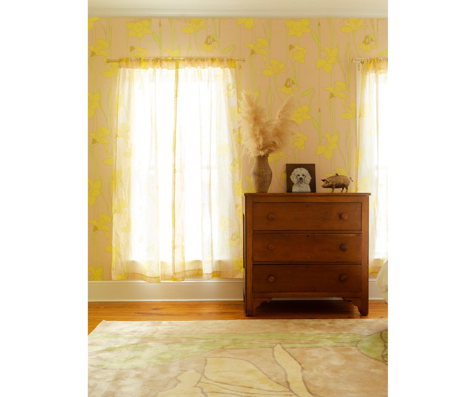 Disappearing Daffodil Drapery