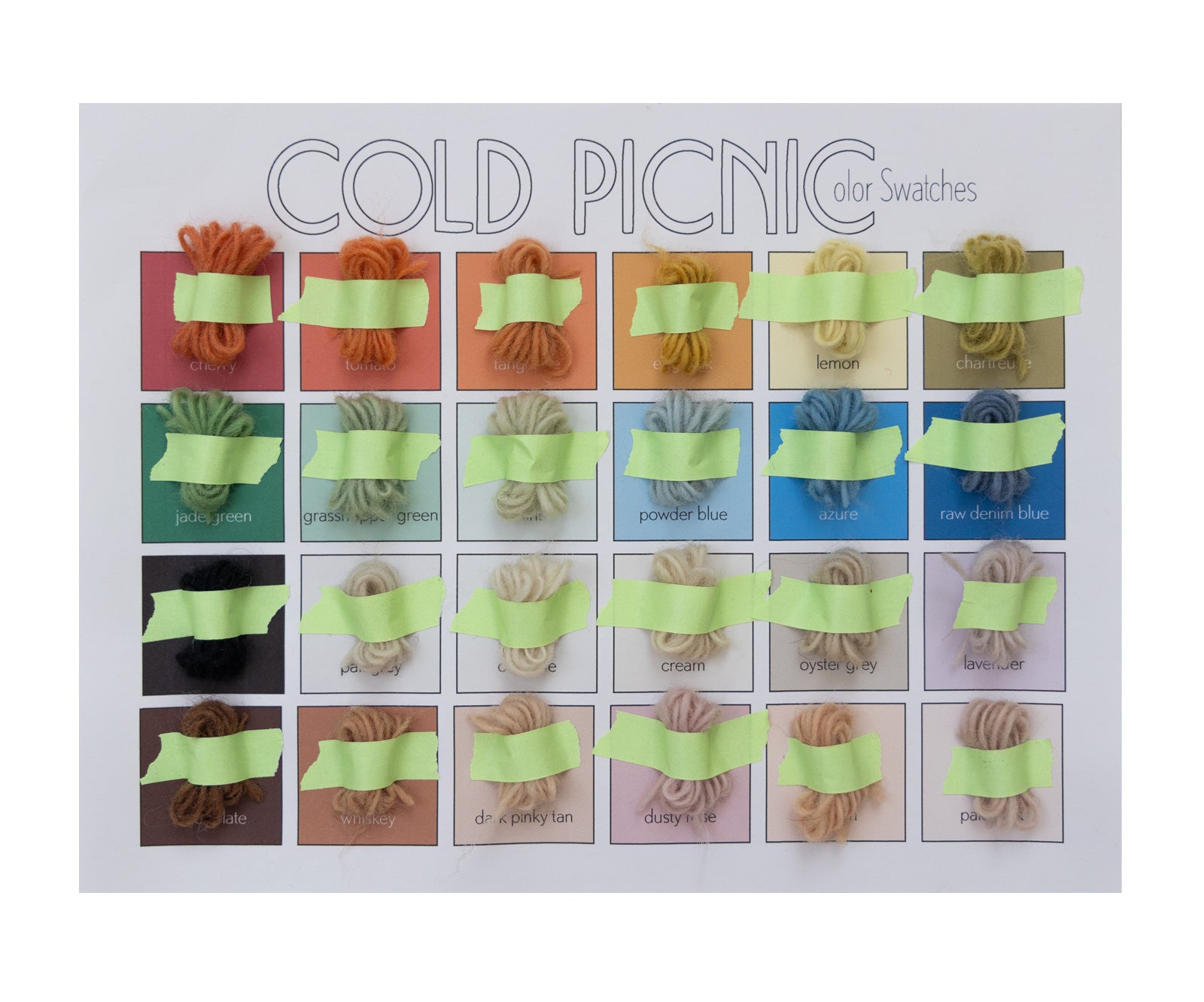 Custom Rug Swatch Card